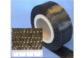 Tissu en fibres de carbone - unidirectionnel - 340g/m² - 0° - 5cm large